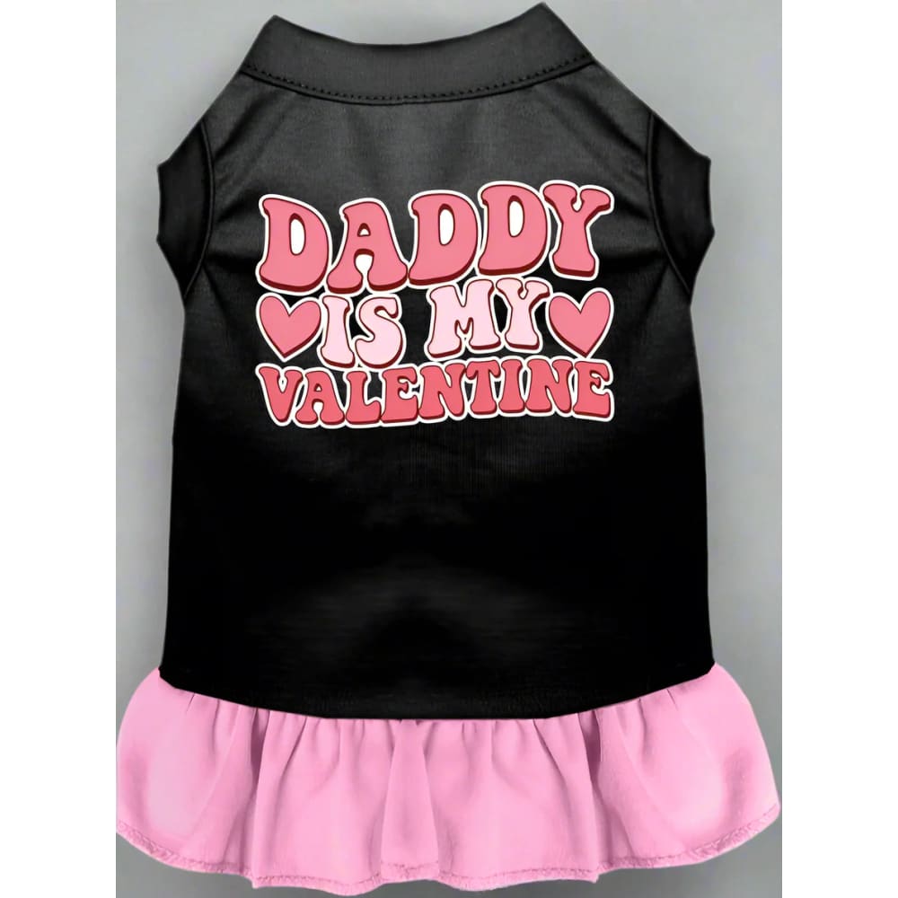 Daddy is My Valentine Screen Print Pet Dress - Valentine’s