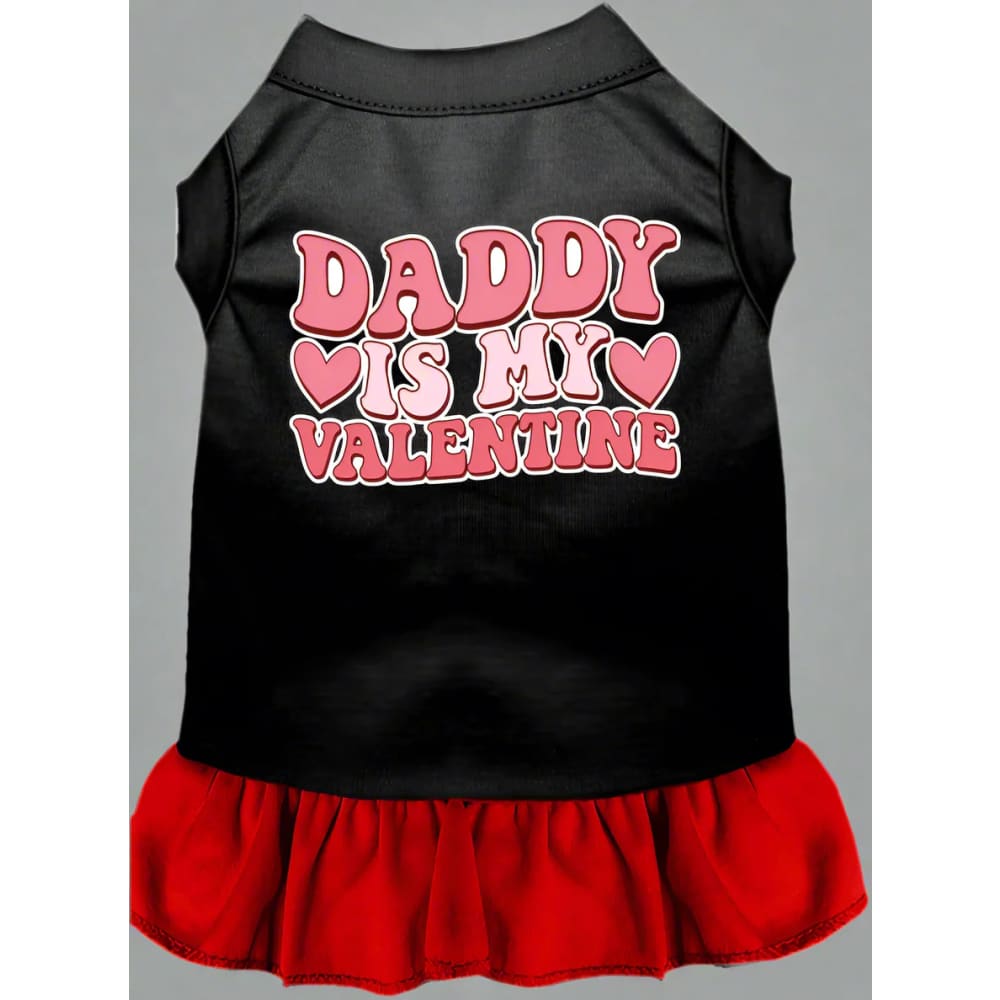 Daddy is My Valentine Screen Print Pet Dress - Valentine’s