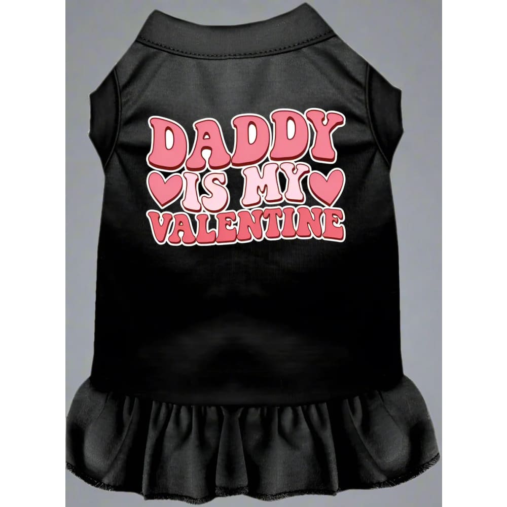 Daddy is My Valentine Screen Print Pet Dress - Valentine’s