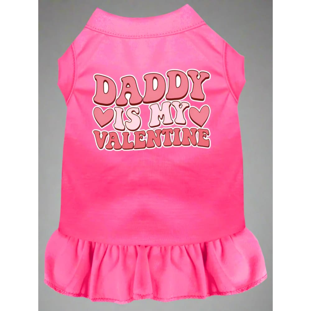 Daddy is My Valentine Screen Print Pet Dress - Valentine’s