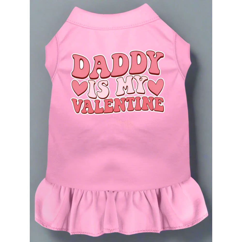 Daddy is My Valentine Screen Print Pet Dress - Valentine’s