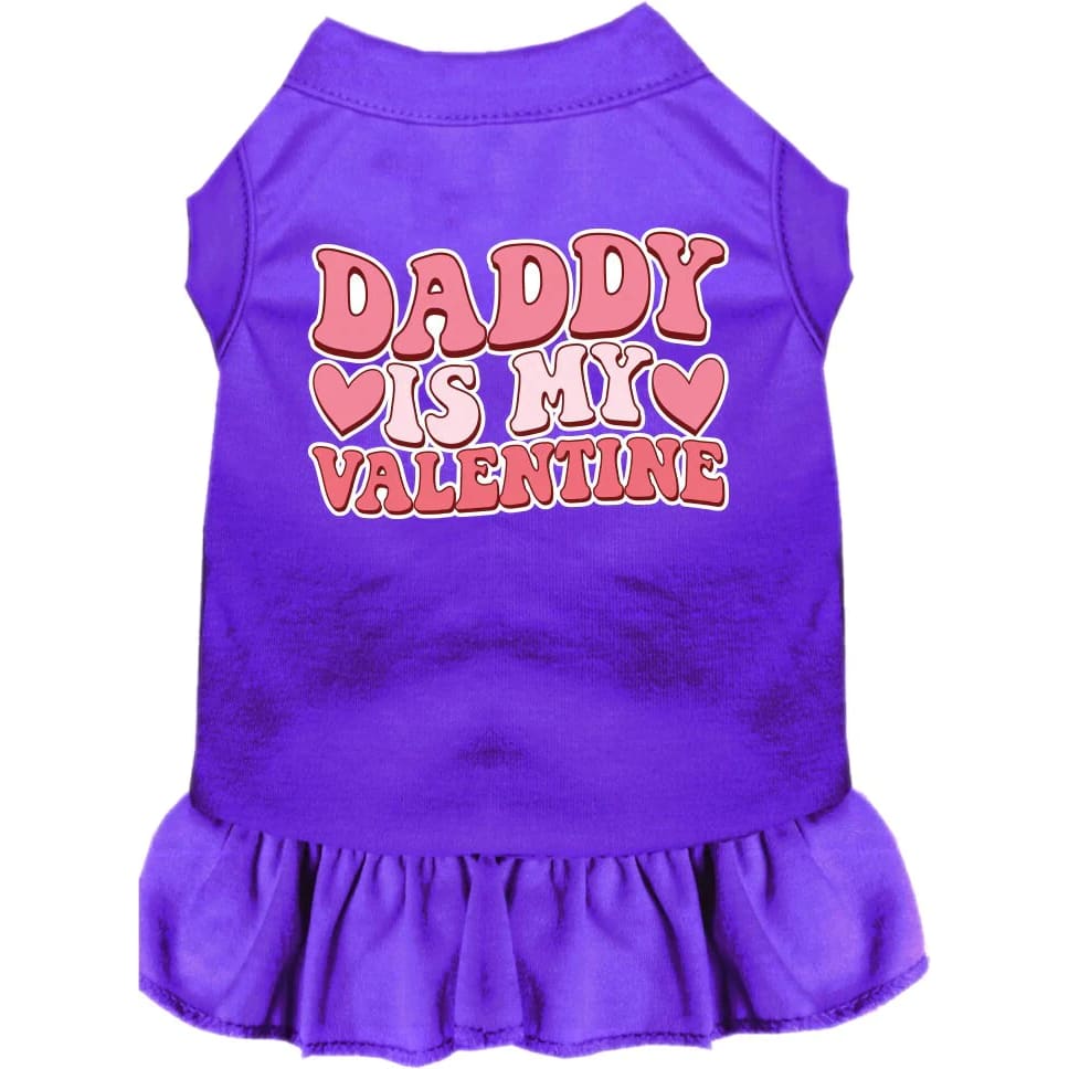 Daddy is My Valentine Screen Print Pet Dress - Screen Print