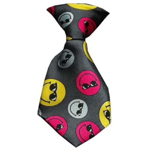 Dog Neck Tie Smileys - Dog Necktie
