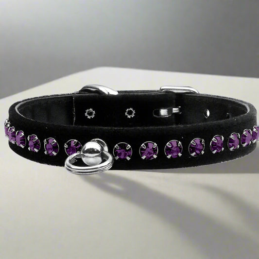 Elite Colored Crystal Jewelry Set Dog Collar - Dog Collars