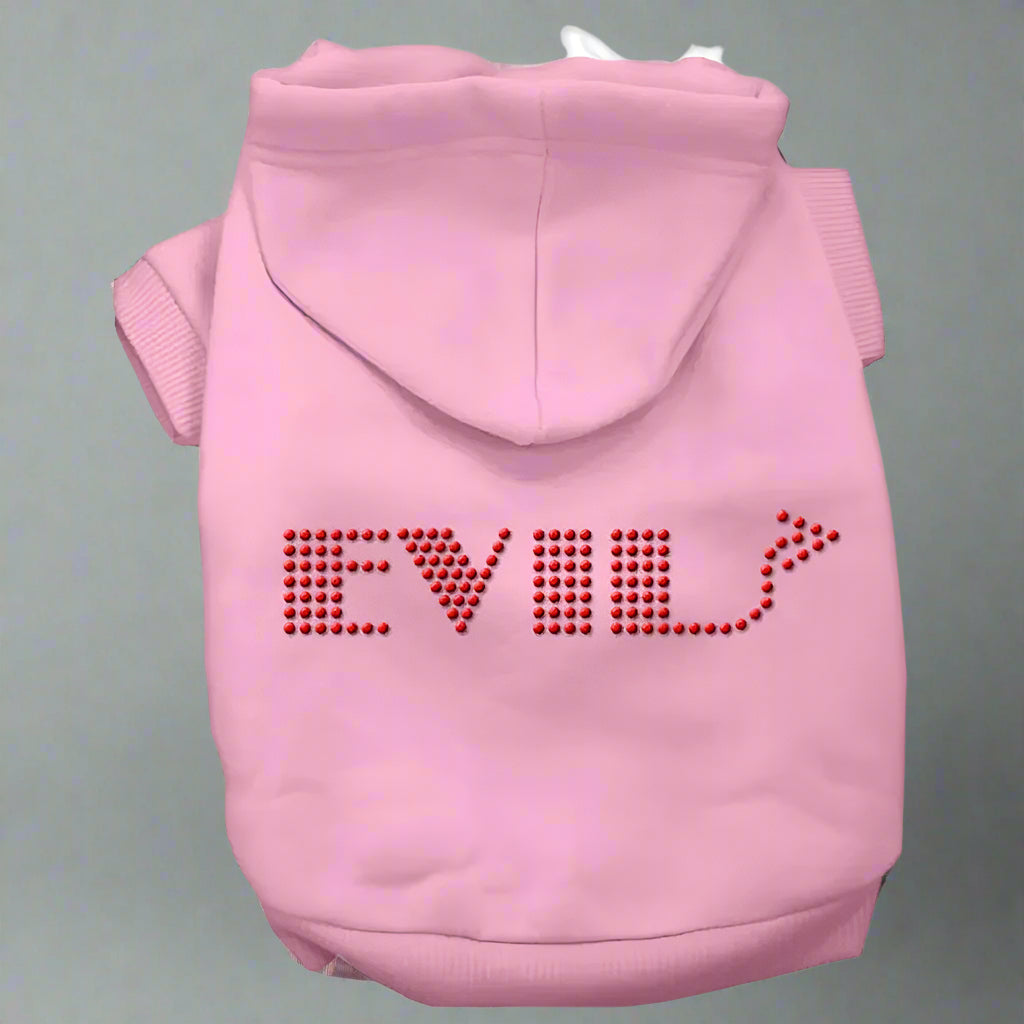 ’Evil’ Rhinestone Pet Hoodie - Pet Hoodies