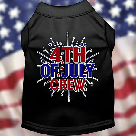 Fireworks 4th of July Crew Pet Shirt - Pet Shirt