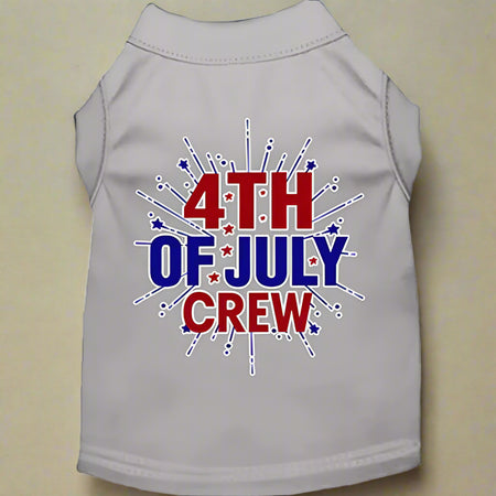 Fireworks 4th of July Crew Pet Shirt - Pet Shirt