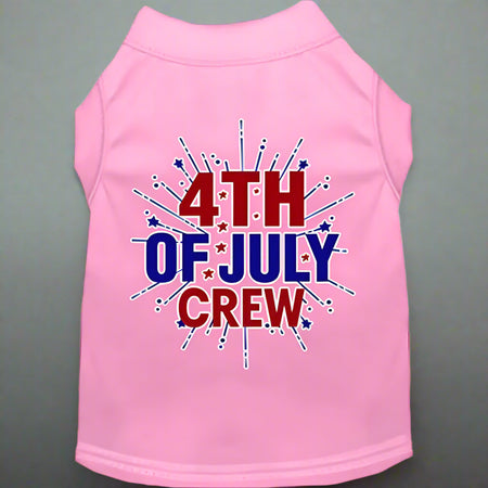 Fireworks 4th of July Crew Pet Shirt - Pet Shirt