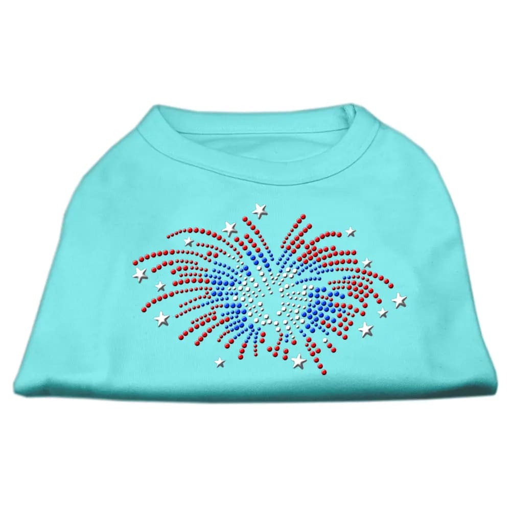 Fireworks Rhinestone Dog Shirt - Pet Shirt