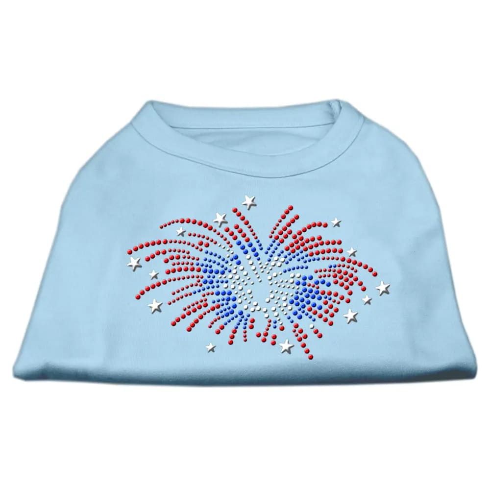 Fireworks Rhinestone Dog Shirt - Pet Shirt