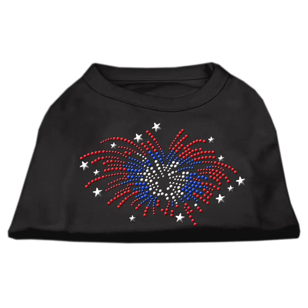 Fireworks Rhinestone Dog Shirt - Pet Shirt