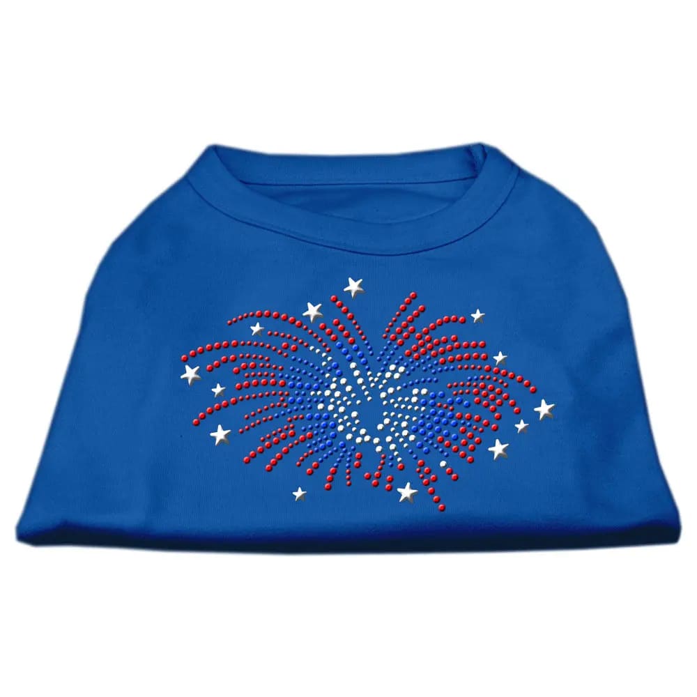 Fireworks Rhinestone Dog Shirt - Pet Shirt