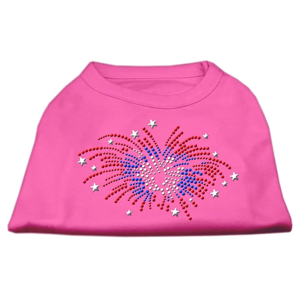 Fireworks Rhinestone Dog Shirt - Pet Shirt