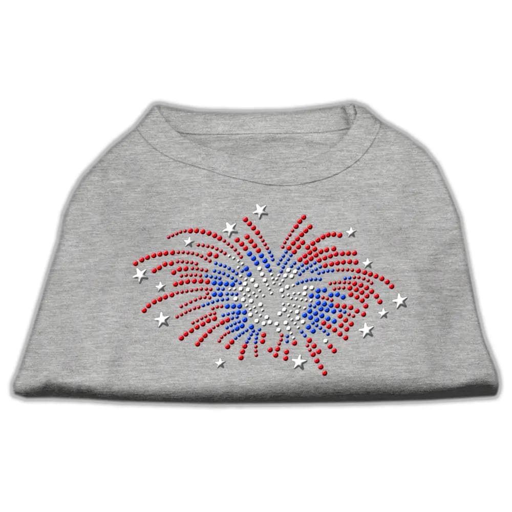 Fireworks Rhinestone Dog Shirt - Pet Shirt