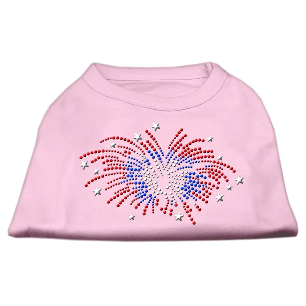 Fireworks Rhinestone Dog Shirt - Pet Shirt