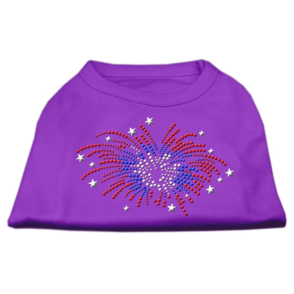 Fireworks Rhinestone Dog Shirt - Pet Shirt