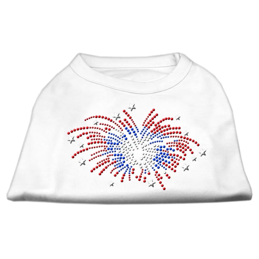 Fireworks Rhinestone Dog Shirt - Pet Shirt