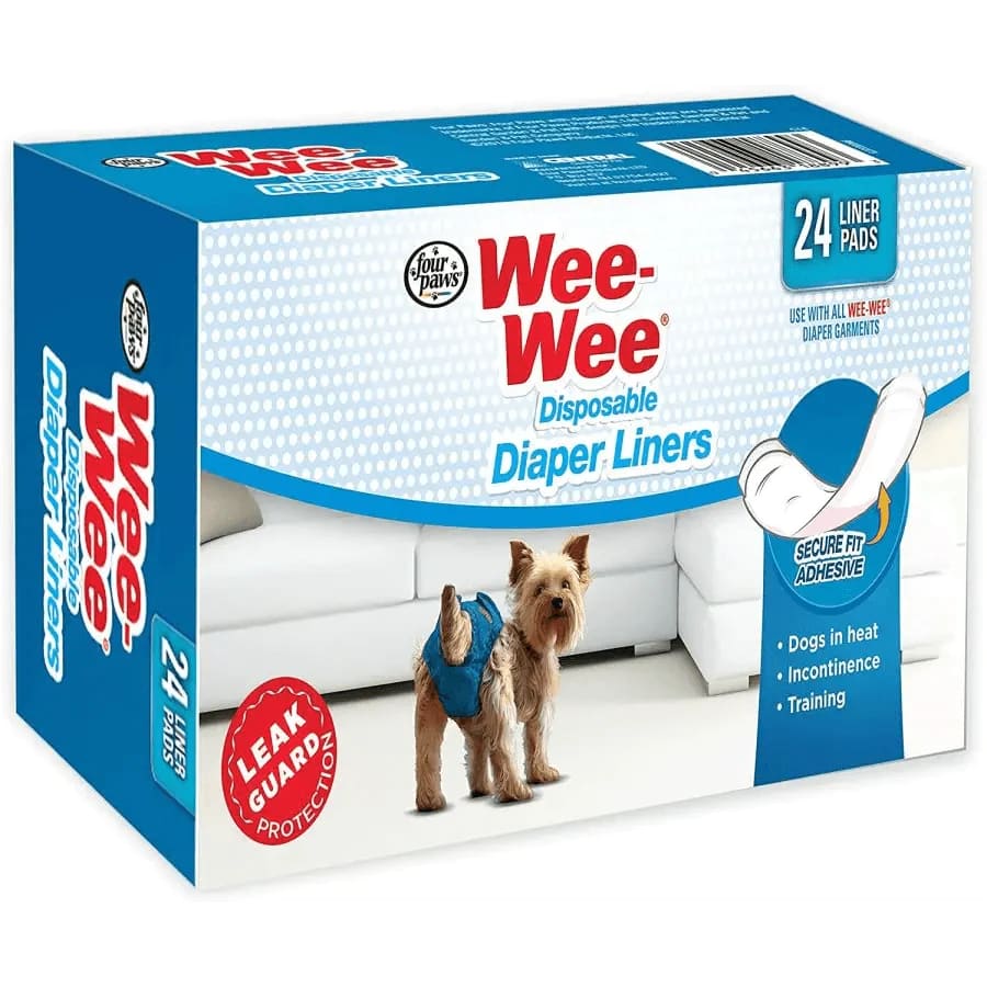 Four Paws Wee Wee Diaper Garment Pads - Diapers