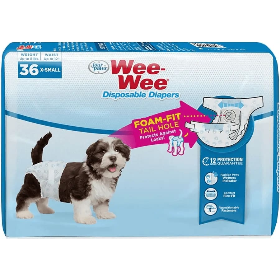 Four Paws Wee Wee Disposable Diapers - Diapers