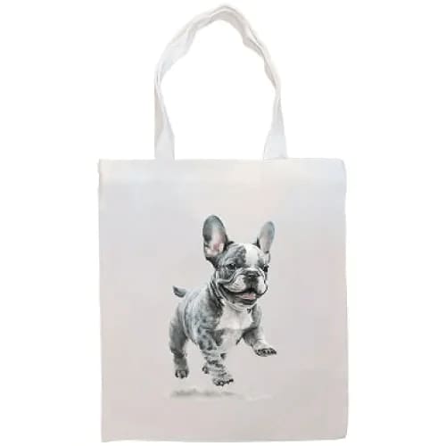 Frenchie Canvas Tote Bag - Tote Bag
