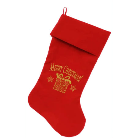 Golden Christmas Present Screen Print Velvet Christmas Pet