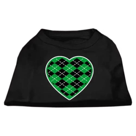 Green Argyle Heart Pet Shirt - Pet Shirt