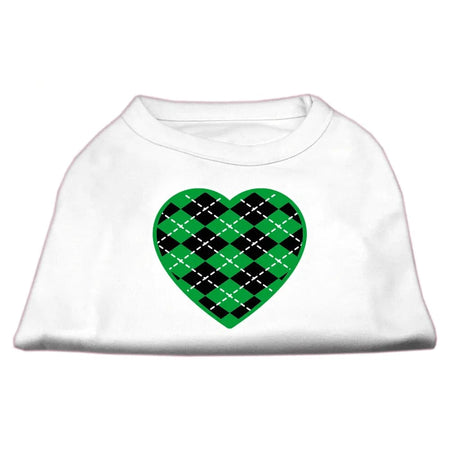 Green Argyle Heart Pet Shirt - Pet Shirt