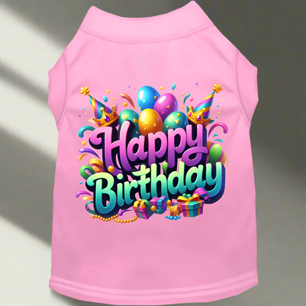 Happy Birthday Pet Shirt - Pet Shirt