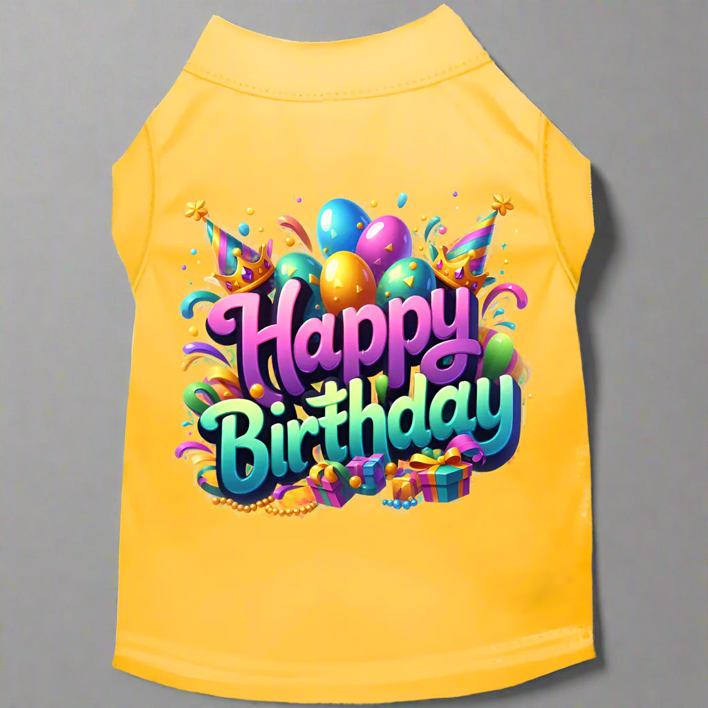 Happy Birthday Pet Shirt - Pet Shirt