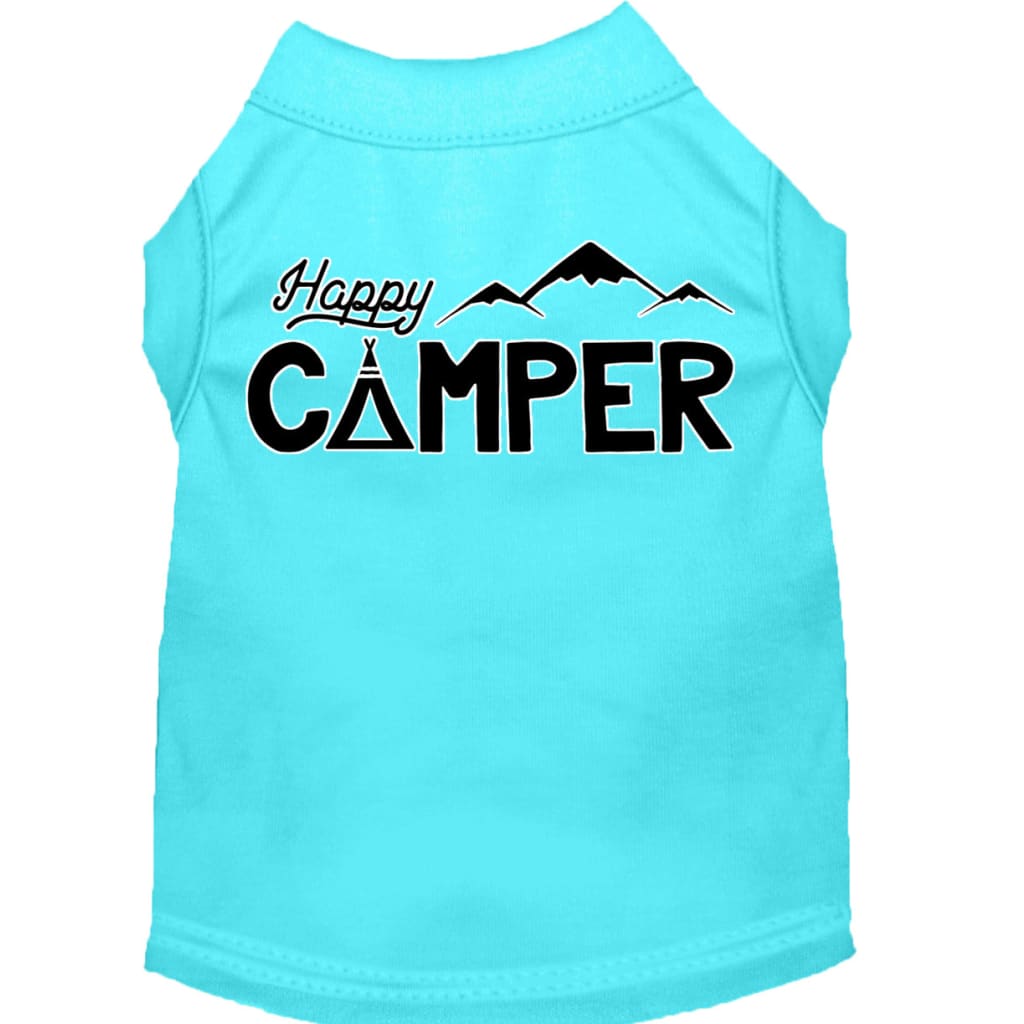Happy Camper Screen Print Pet Shirt - Screen Print Shirts