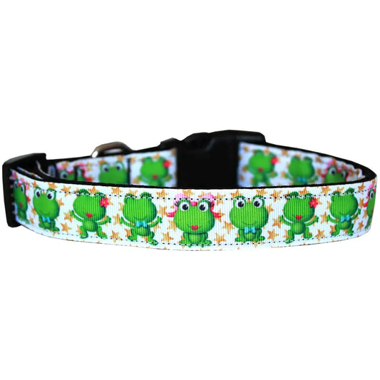 Happy Frogs Nylon Cat Safety Collar - Cat Collars - Classic
