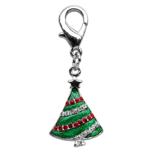 Holiday Rhinestone Lobster Claw Pet Collar Charms - Pet