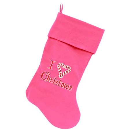 I Heart Christmas Screen Print Velvet Christmas Pet
