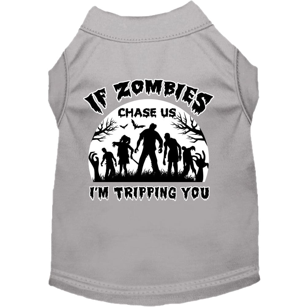 If Zombies Chase Us Screen Print Pet Shirt - Screen Print