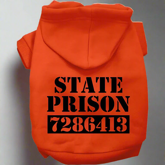 Inmate Pet Hoodie - Pet Hoodies