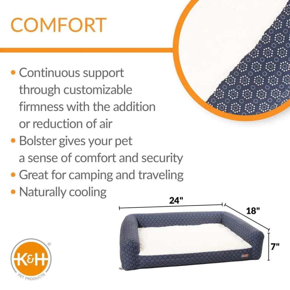 K&H Pet Products Air Sofa Pet Bed Geo Flower - Pet Sofa Bed
