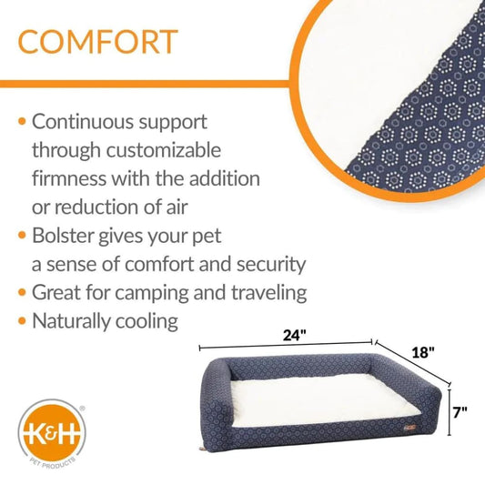 K&H Pet Products Air Sofa Pet Bed Geo Flower - Pet Sofa Bed