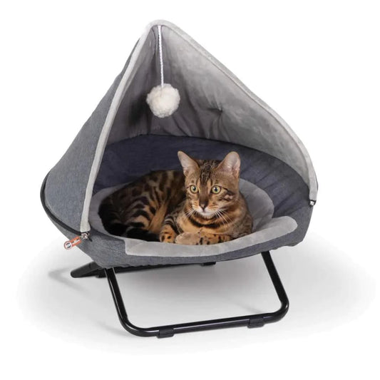 K&H Pet Products Hooded Elevated Cozy Pet Cot - Small