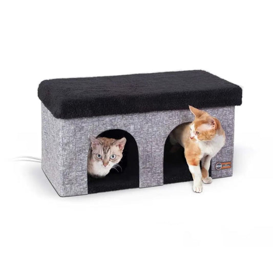 K&H Pet Products Thermo-Kitty Duplex - Cat House