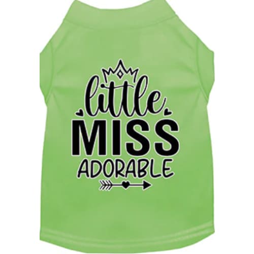 Little Miss Adorable Screen Print Pet Shirt - Screen Print