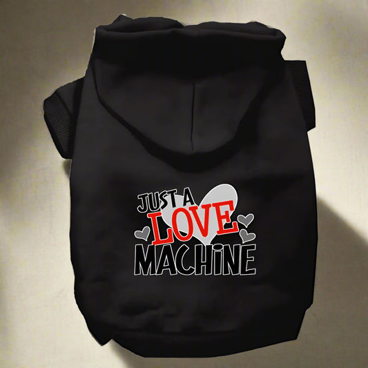 Love Machine Dog Hoodie - Pet Hoodies