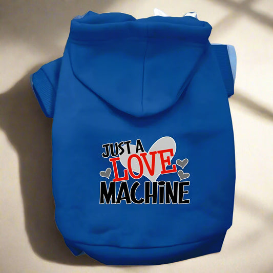 Love Machine Dog Hoodie - Pet Hoodies