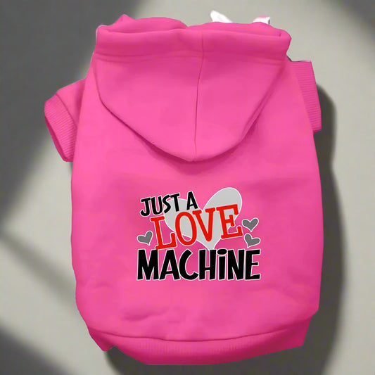 Love Machine Dog Hoodie - Pet Hoodies