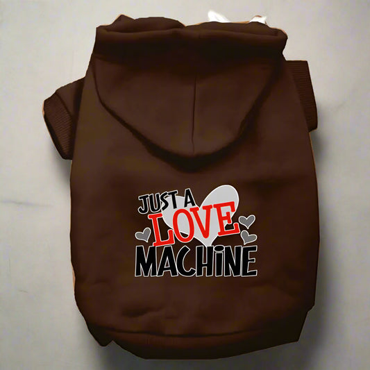 Love Machine Dog Hoodie - Pet Hoodies