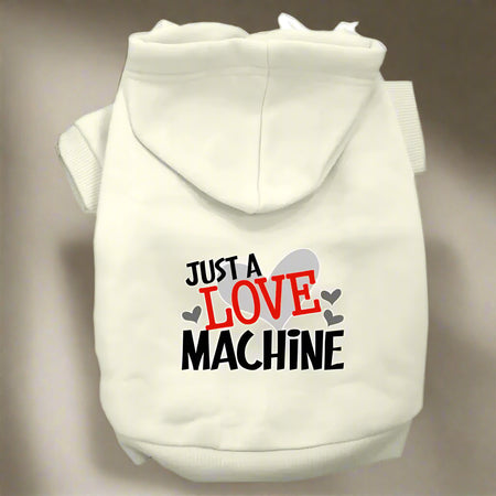 Love Machine Dog Hoodie - Pet Hoodies
