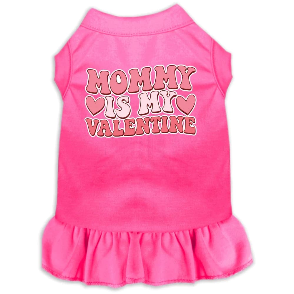 Mommy is My Valentine Screen Print Pet Dress - Screen Print