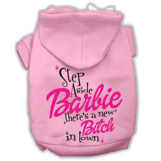 New B*tch In Town Screenprint Dog Hoodie - Pet Hoodies