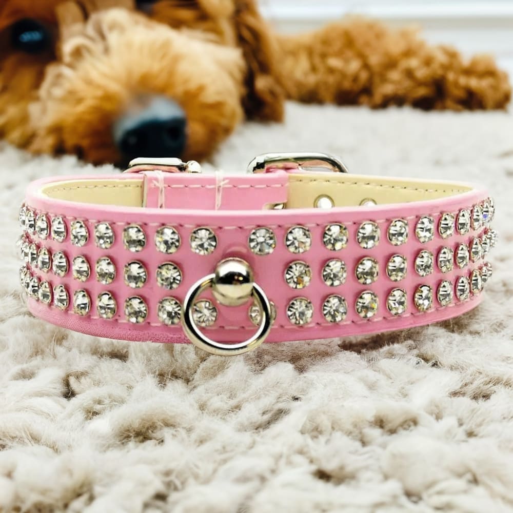 Patent Jewel #73 Dog Collar - Dog Collars - Patent Leather