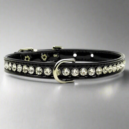 Patent Jewel Beverly Dog Collar - Dog Collars - Patent