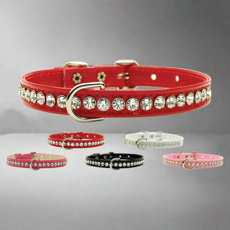 Patent Jewel Beverly Dog Collar - Dog Collars - Patent